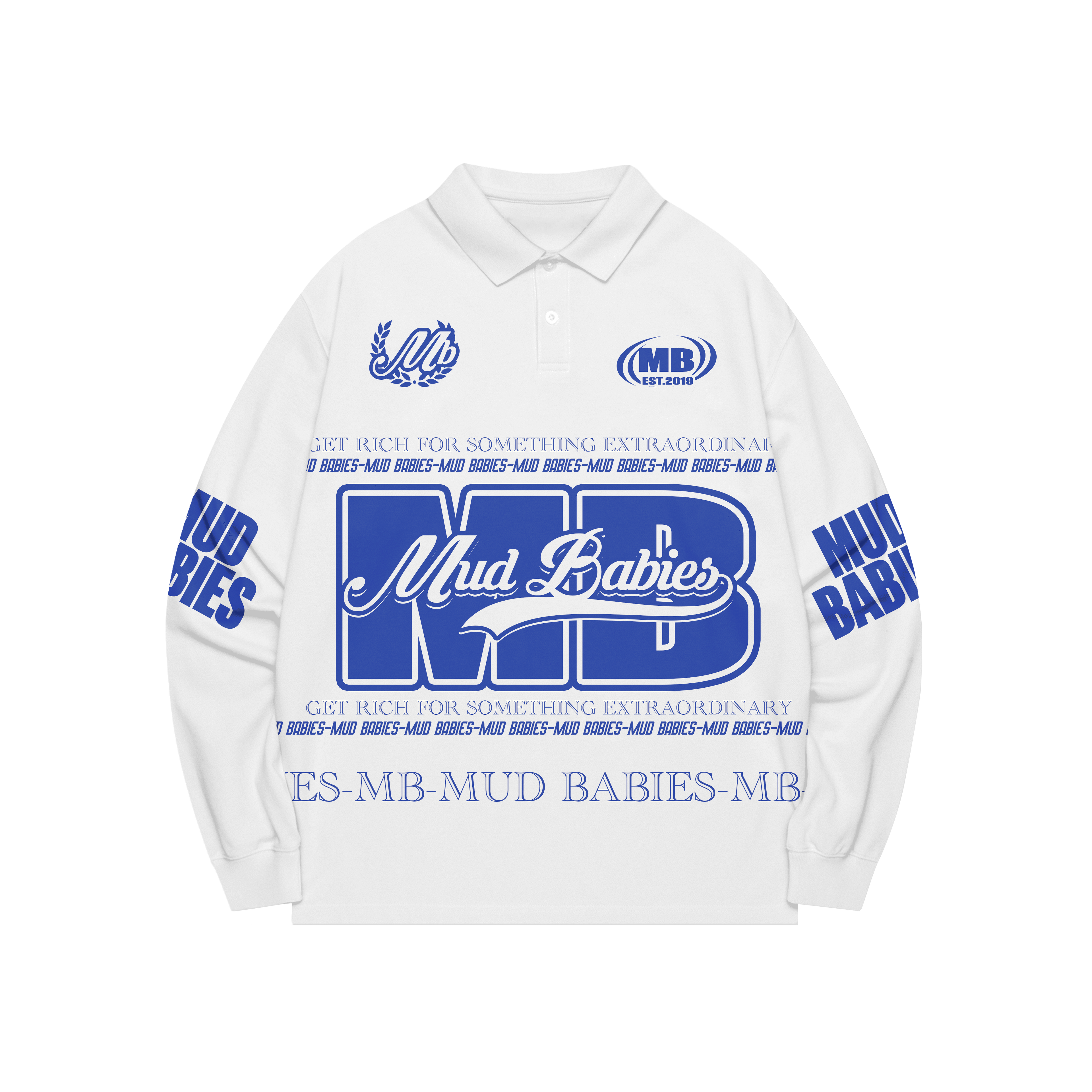 GET RICH RUGBY COLLAR SHIRT